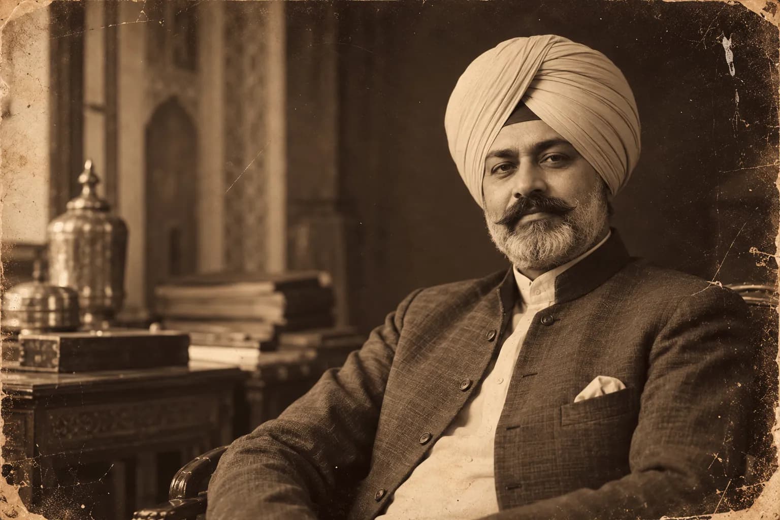 Late Shri Surinder Kharbanda, founder of Lyallpur Sweets, in an archival portrait